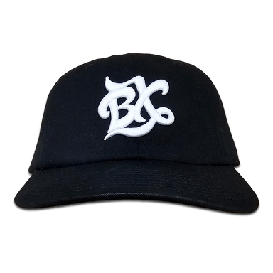 BX Wave Dad Hat in Black/White Front