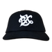 BX Wave Dad Hat in Black/White Front