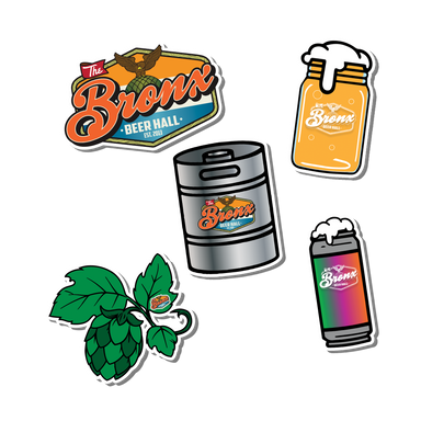 Bronx Beer Hall Sticker Set