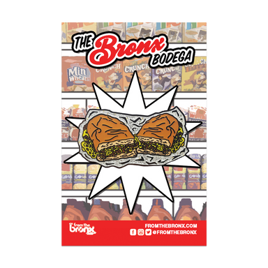 Chopped Cheese Hard Enamel Pin with Backing Card