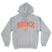 Bronx Collegiate Hoodie Grey with Orange Design Front