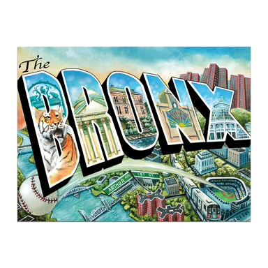 The Bronx Illustrated Poster