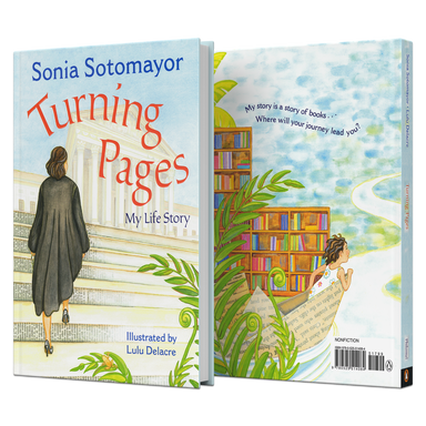Turning Pages: My Life Story by Sonia Sotomayor Front and Back