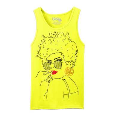 Bronx Girl Summer '22 Tank Top Neon Yellow Front