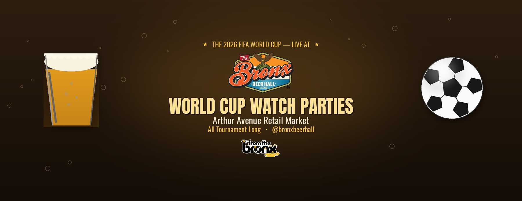 Watch the World Cup Where The Bronx Watches: The Bronx Beer Hall!