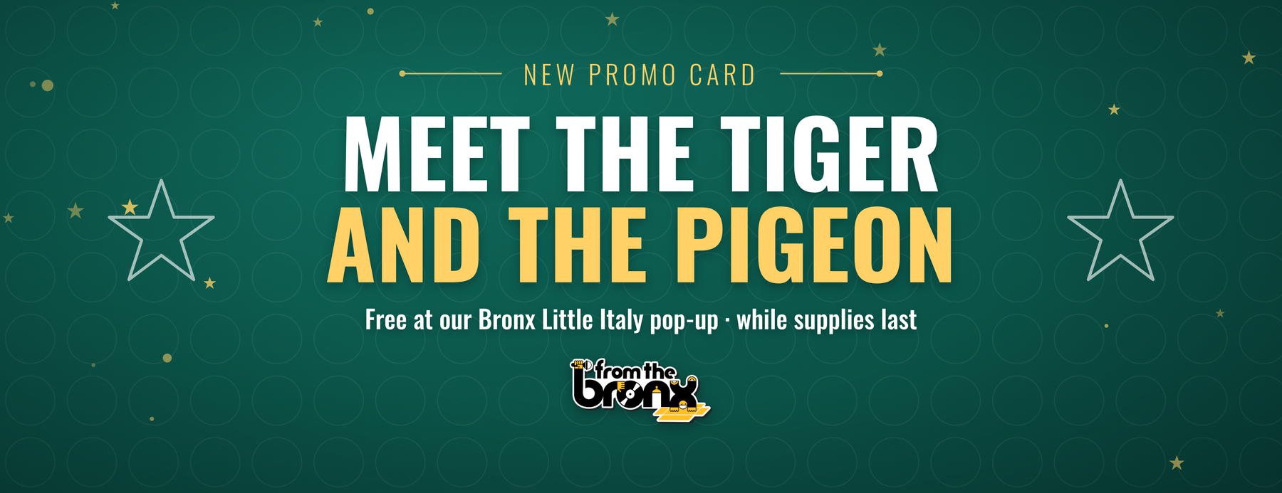 Greetings From The Bronx: Meet Our New Tiger Promo Card (and Its Pigeon Variant)