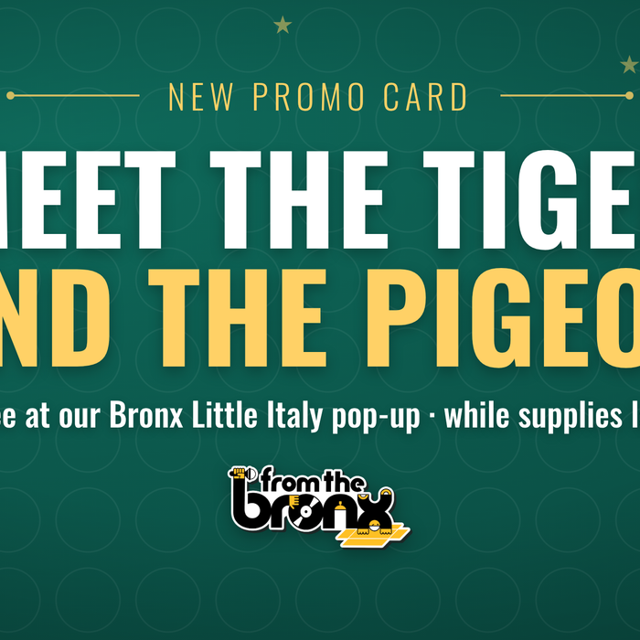 Greetings From The Bronx: Meet Our New Tiger Promo Card (and Its Pigeon Variant)