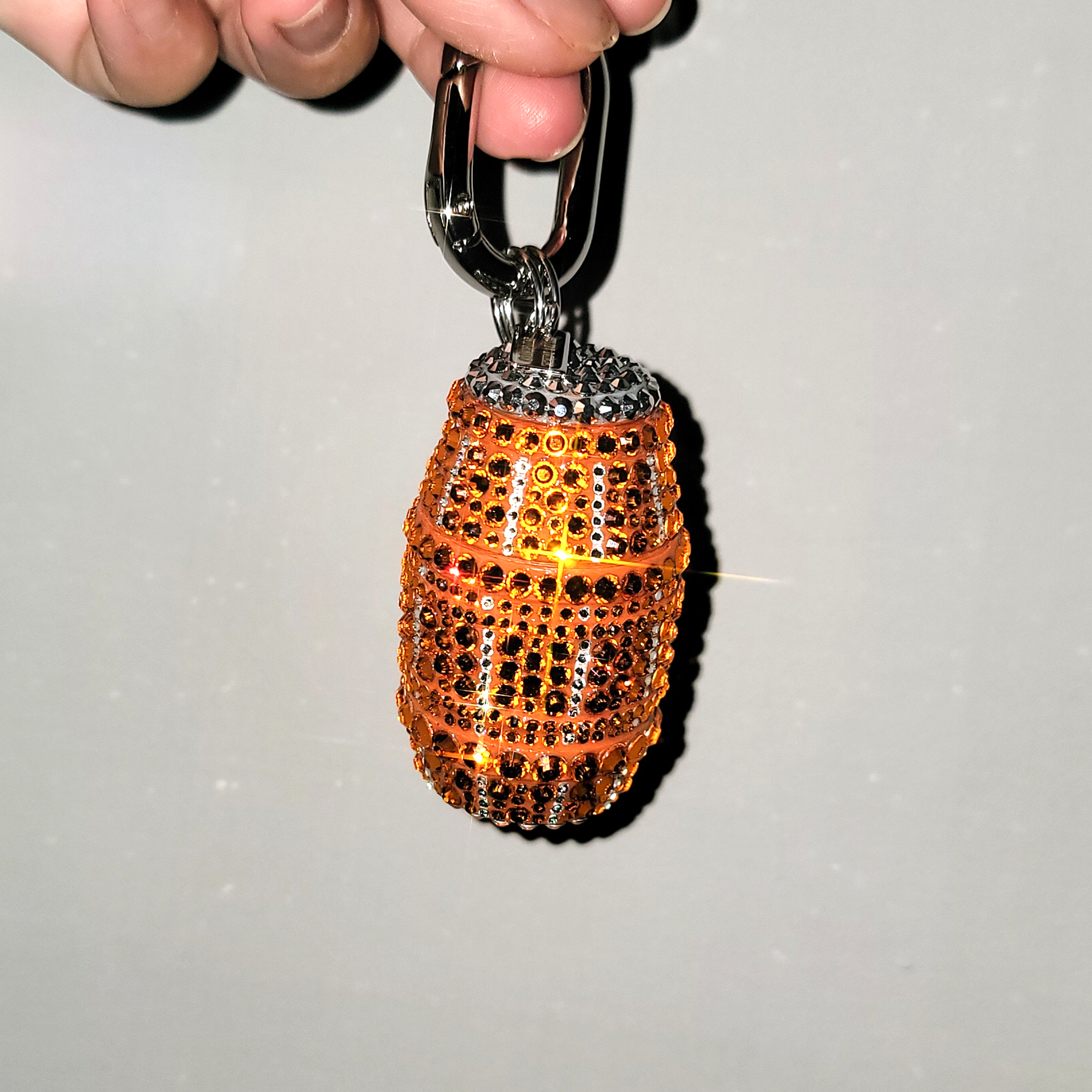 Quarter Water Bag Charm in Orange