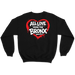 All Love From The Bronx Black Crewneck Back