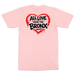 All Love From The Bronx Pink T-Shirt Back