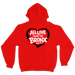 All Love From The Bronx Red Mid Weight Hoodie Back