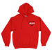 All Love From The Bronx Red Mid Weight Hoodie Front
