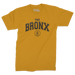 Bronx Collegiate Brass T-Shirt (Graphite Black Logo) Front