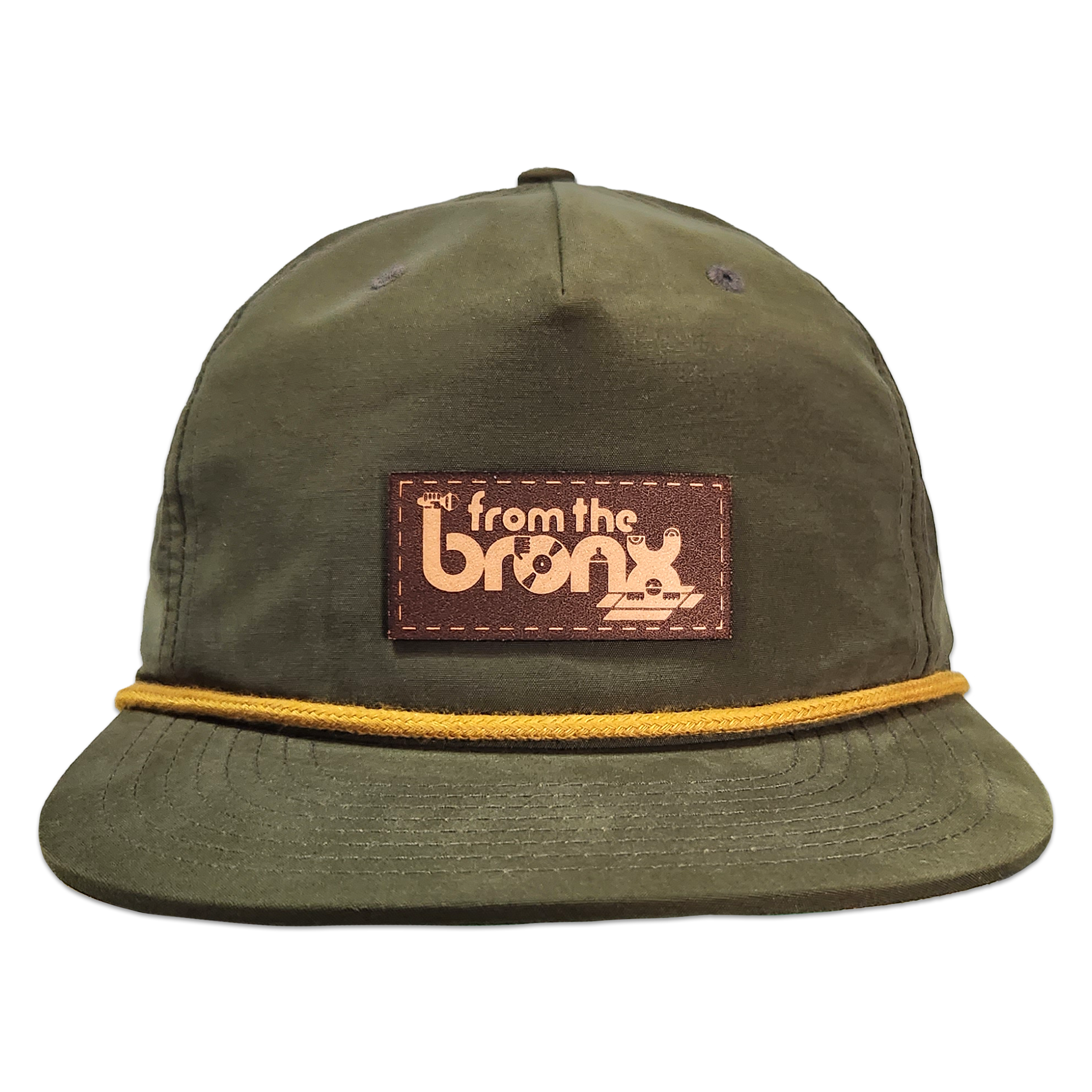 From The Bronx Granddad Hat Front in Army Green