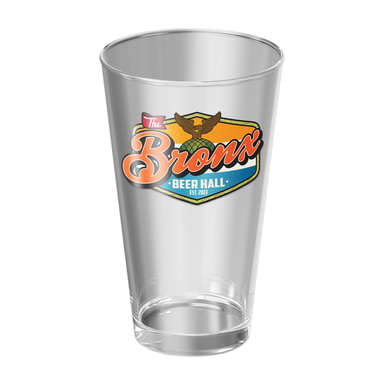 Bronx Beer Hall Pint Glass with Full Color Logo