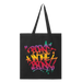 "Born" in The Bronx! Paint Splatter Holiday Tote Front