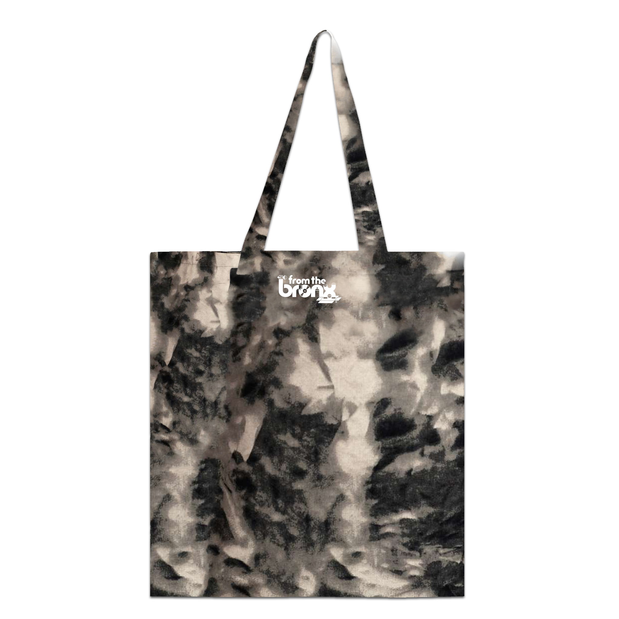The Bronx NYC Tote Back in Black/Canvas Tie Dye