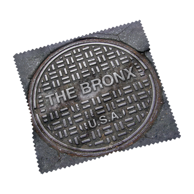 Bronx USA Sewer Cover Microfiber Cloth Front