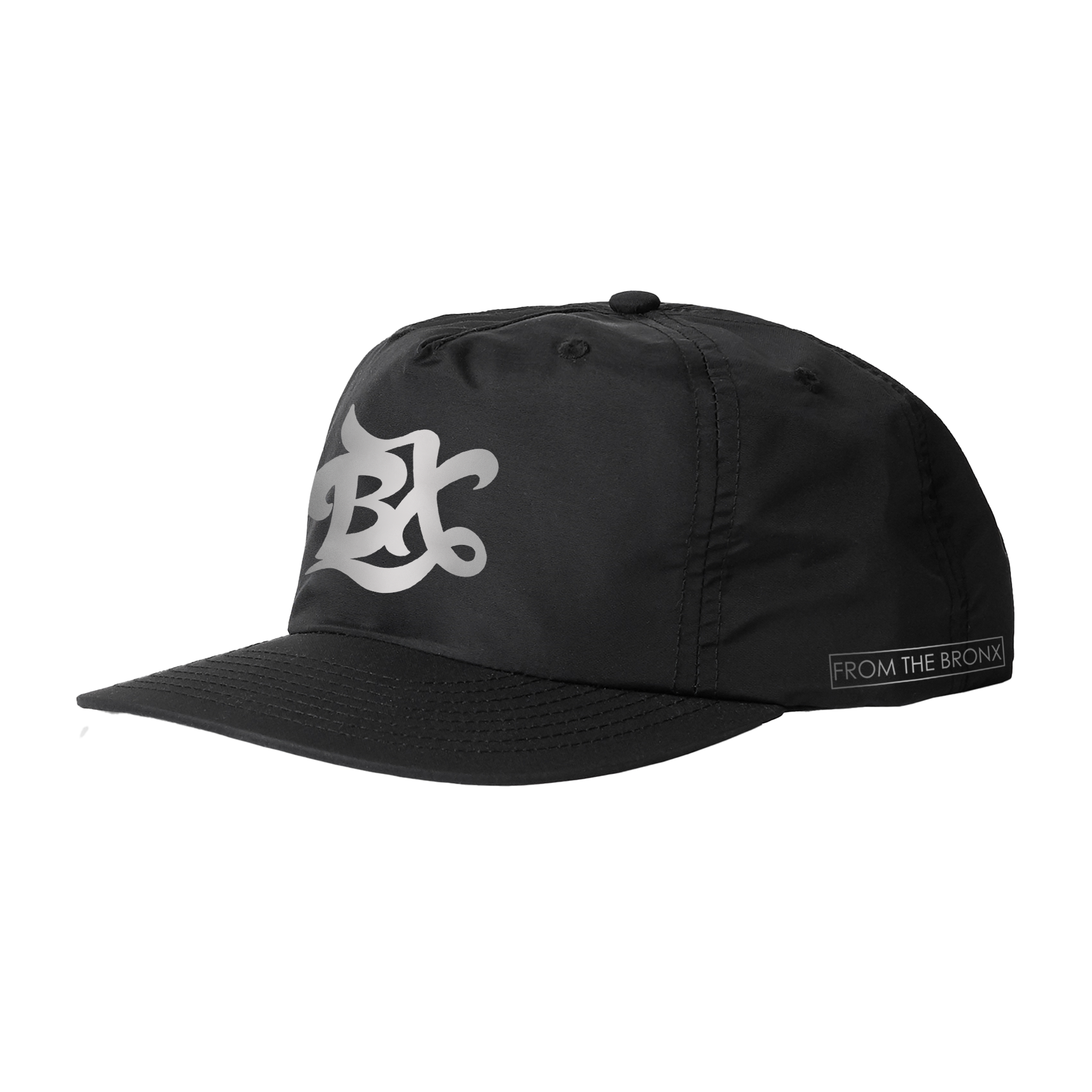 BX Wave Reflective Surf Cap in Black Side