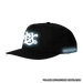 BX Wave Reflective Surf Cap in Black Side with Simulated Reflection