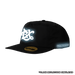 BX Wave Reflective Black Surf Cap with Simulated Reflection Side