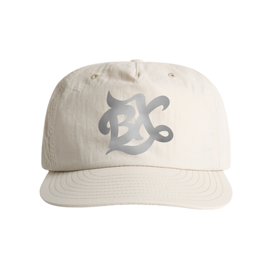 BX Wave Reflective Surf Cap in Bone White Front