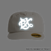 BX Wave Reflective Bone White Surf Cap with Simulated Reflection Front