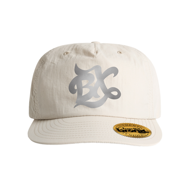 BX Wave Reflective Bone White Surf Cap Front