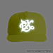 BX Wave Reflective Surf Cap in Safety Yellow Front with Simulated Reflection