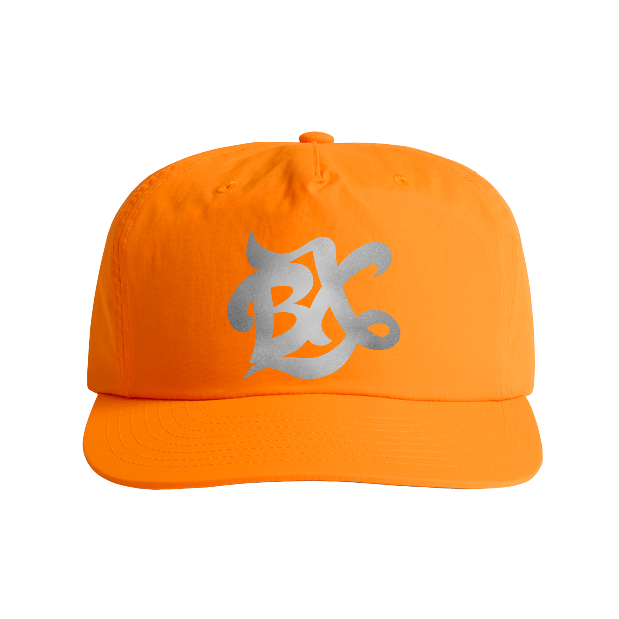 BX Wave Reflective Surf Cap in Safety Orange Front