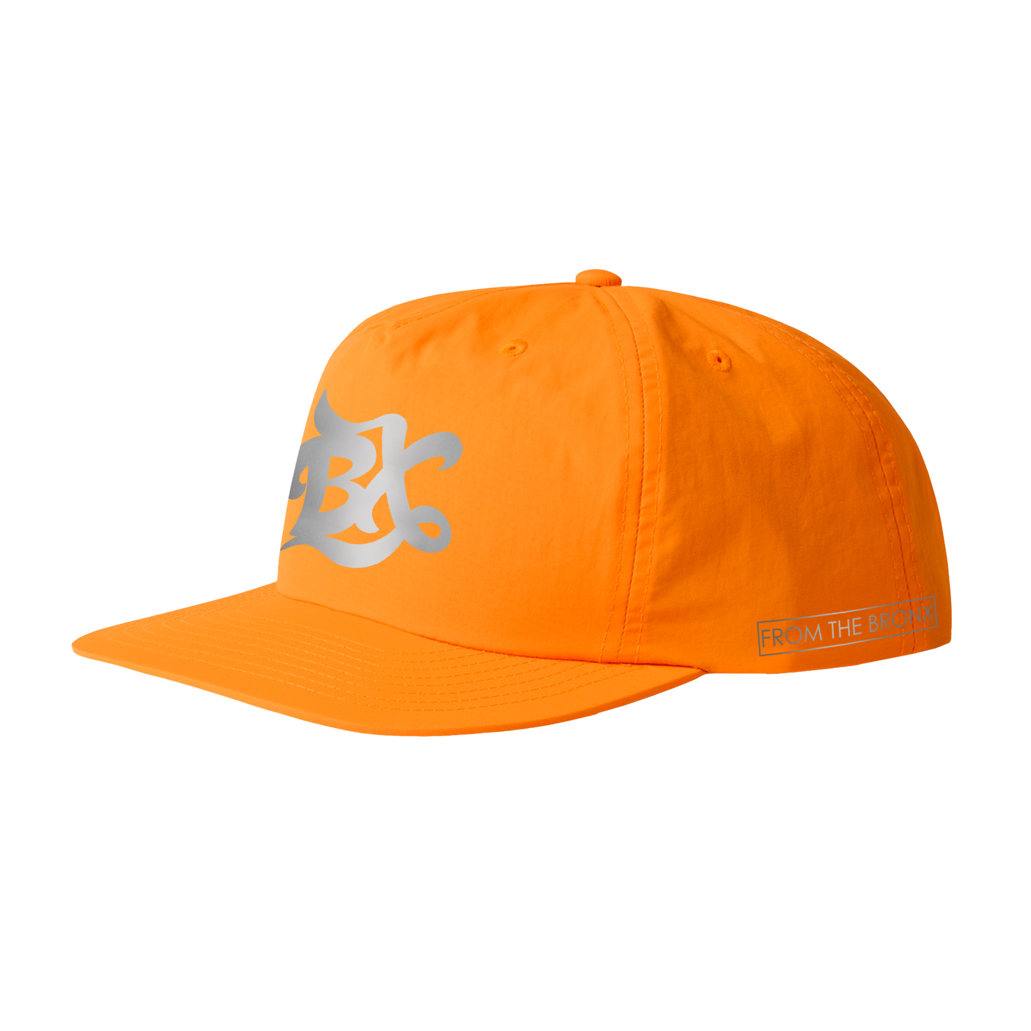 BX Wave Reflective Surf Cap in Safety Orange Side