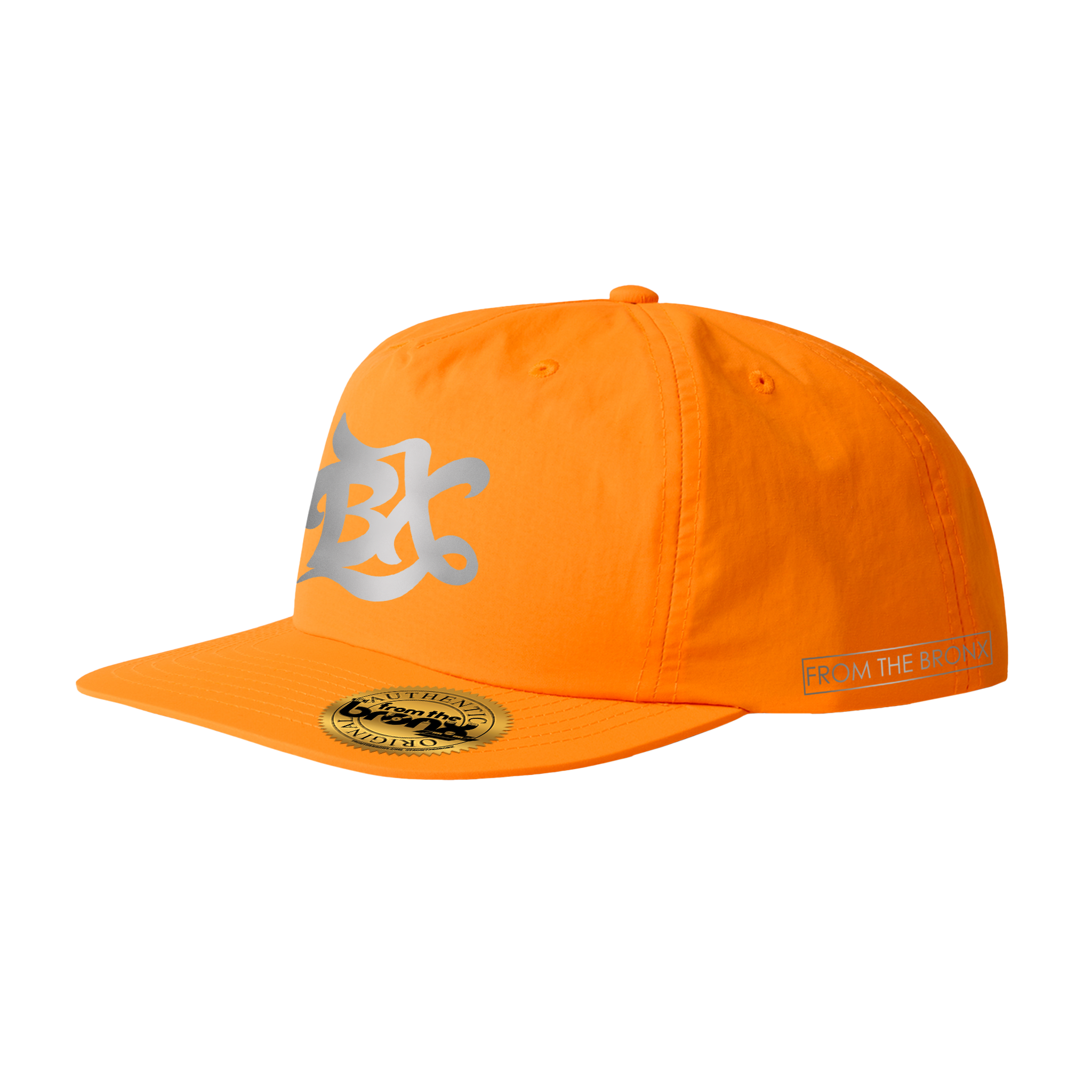 BX Wave Reflective Safety Orange Surf Cap Side
