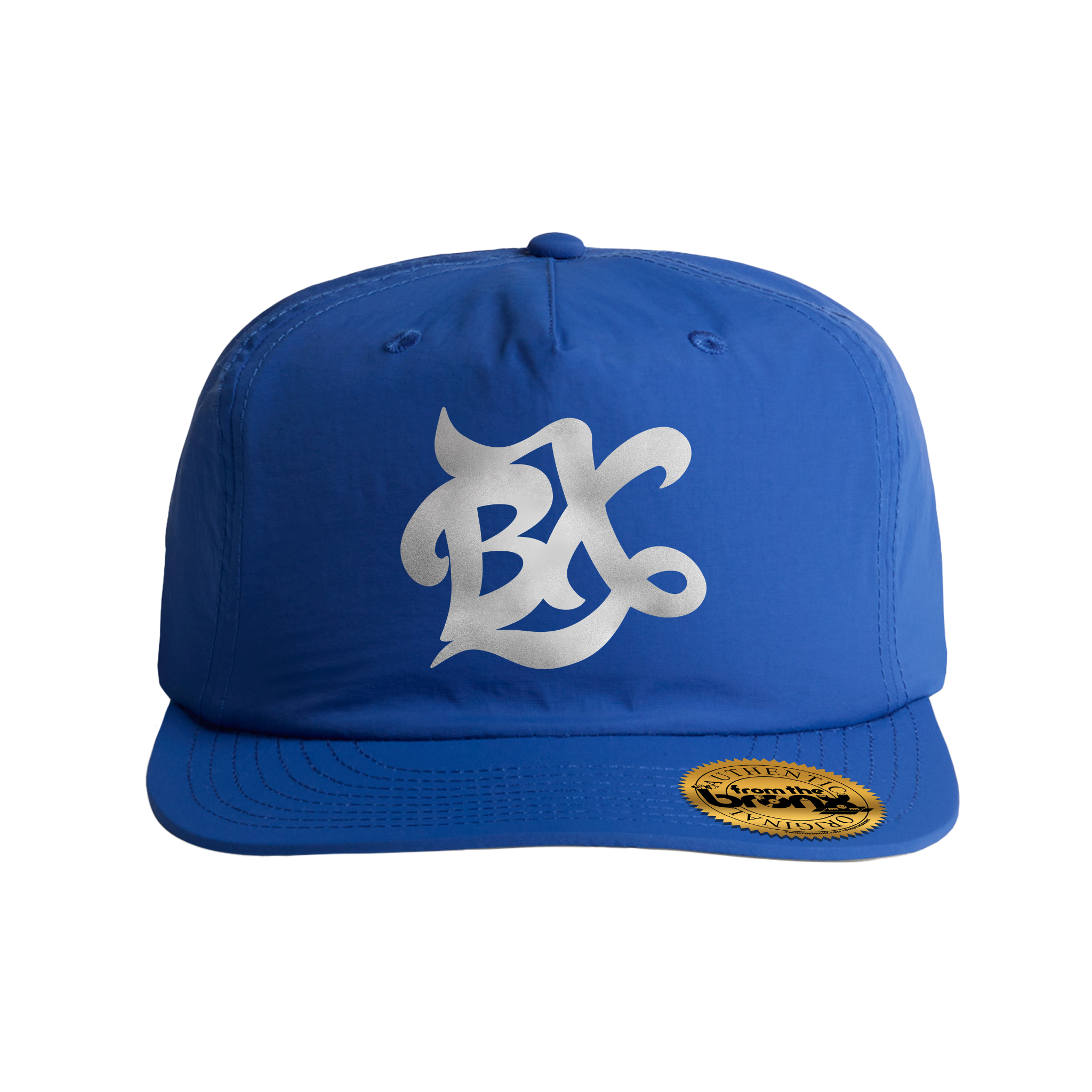 BX Wave Reflective Royal Blue Surf Cap Front