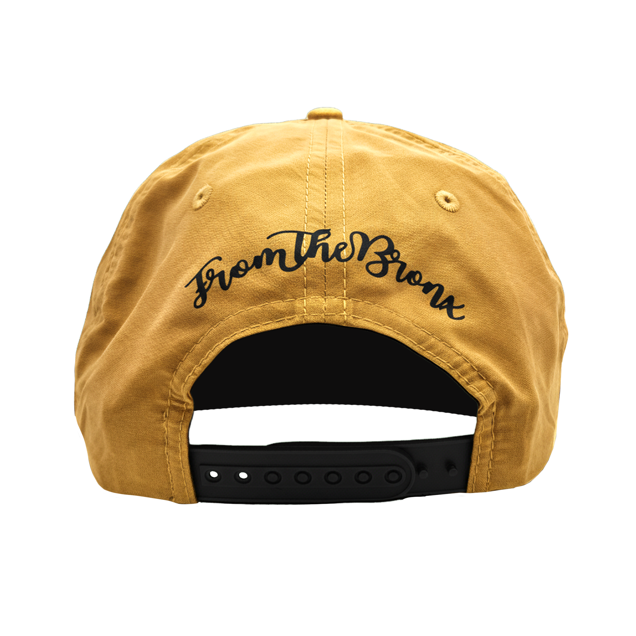Boogie Down Bronx Granddad Hat in Mustard/Black Back