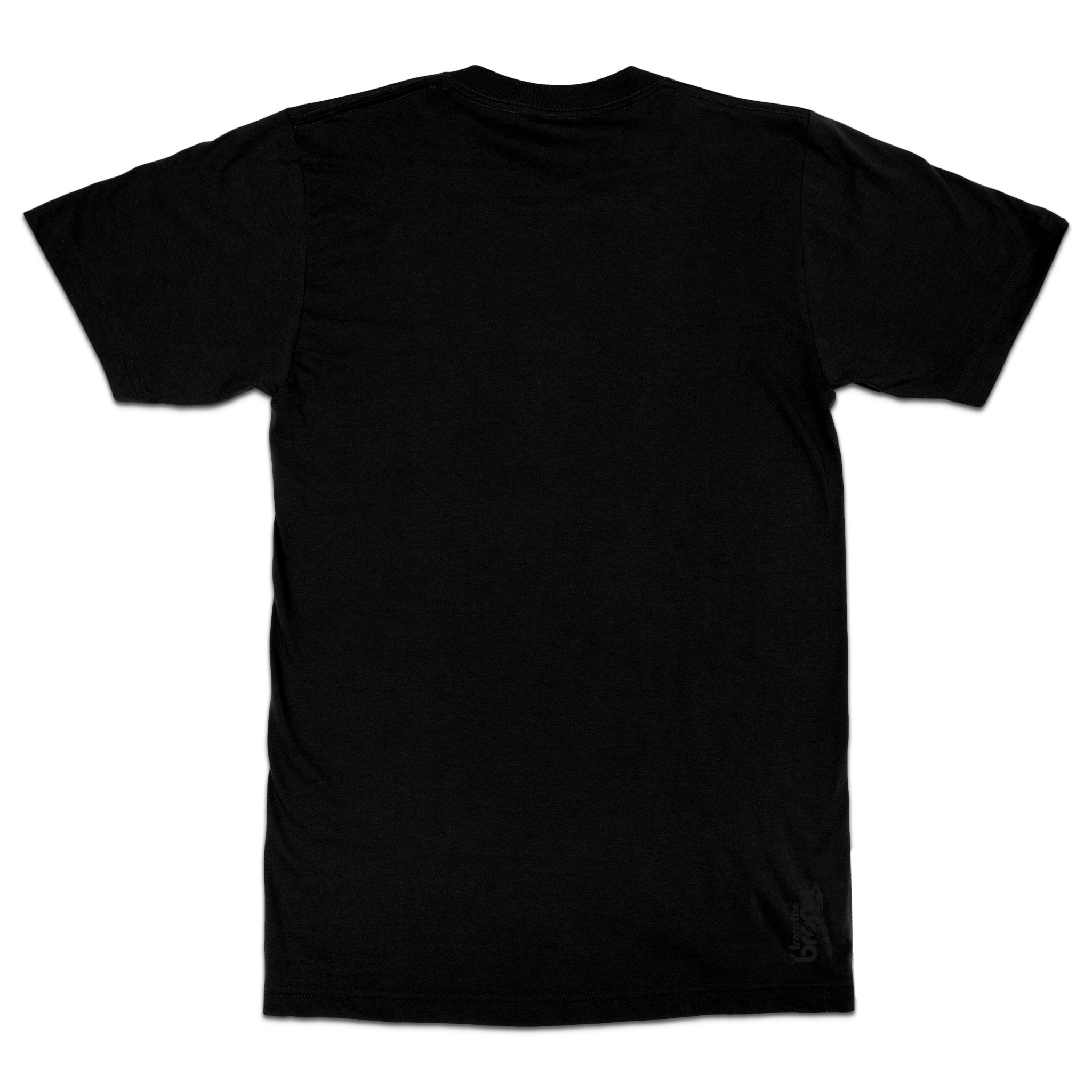Bronx Collegiate Black T-Shirt (Graphite Black Logo) Back