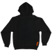 Bronx Collegiate Hoodie Black with Orange Design Back