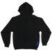Bronx Collegiate Hoodie Black with Blue Design Back