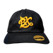 BX Wave Black Dad Hat (Gold Logo) Front