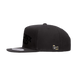 Bronx Dad Snapback Hat Black with Black Text Side