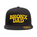 Bronx Dad Black Snapback (Yellow Logo) Front