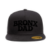 Bronx Dad Black Snapback (Black Logo) Front
