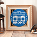 Boogie Down Bronx Slip Mat in Blue Framed