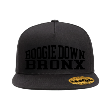 Boogie Down Bronx Snapback: Blackout Edition Front