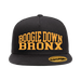 Boogie Down Bronx Black Snapback (Yellow Logo) Front