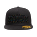 Boogie Down Bronx Black Snapback (Black Confetti Logo) Front