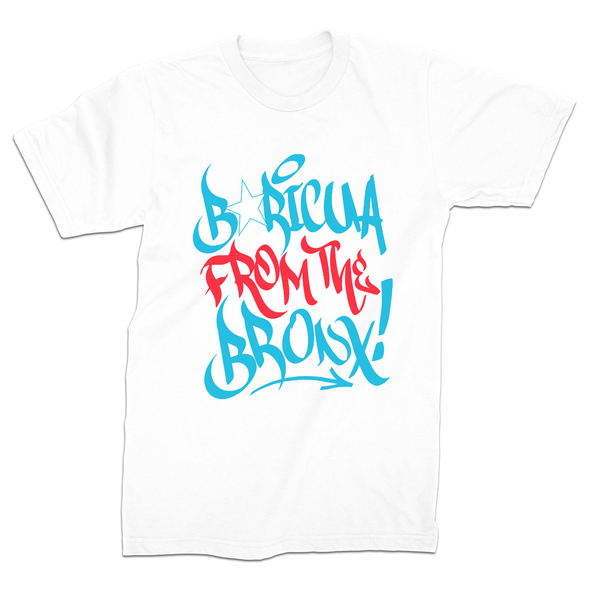 Boricua From The Bronx T-Shirt White Front