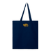 "Born" in The Bronx! Paint Splatter Tote Back in Gold on Navy Blue