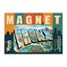 Bronx Illustrated Rectangle Magnet on Backing Card