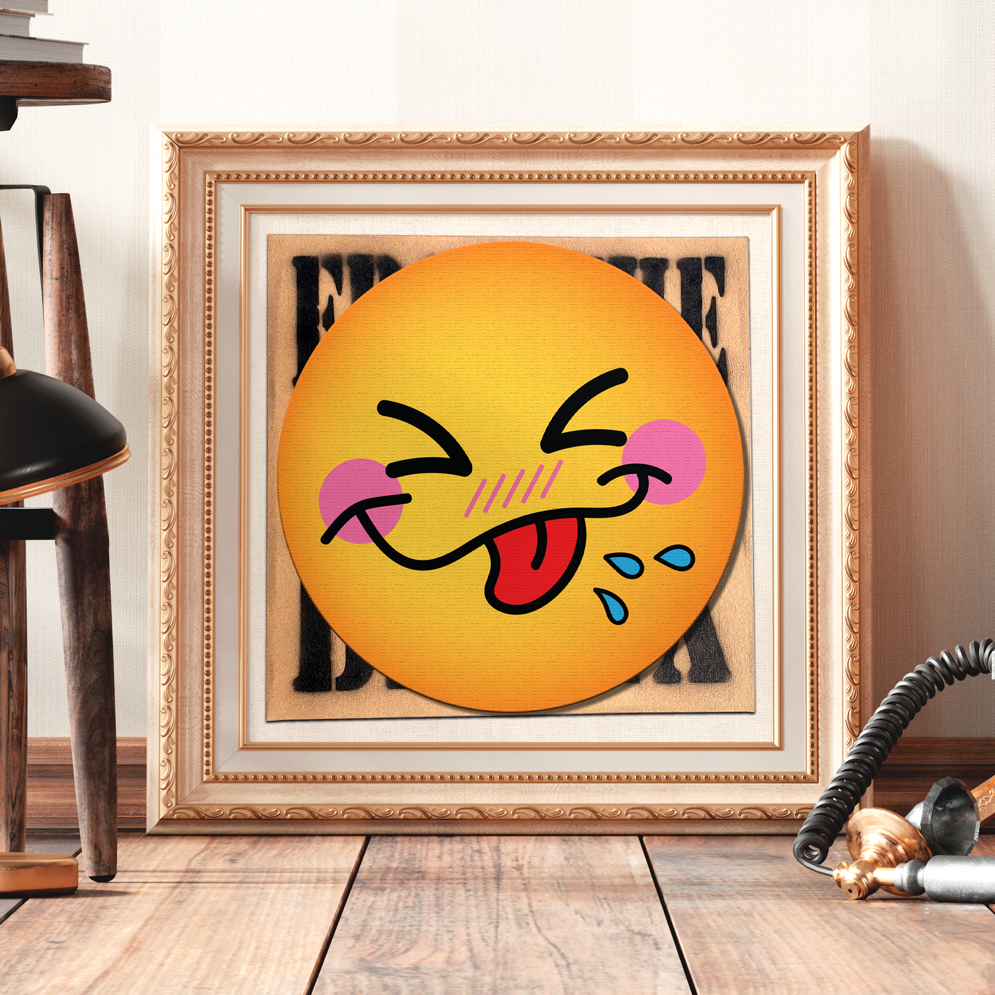 Bronx Cheer Slip Mat Framed