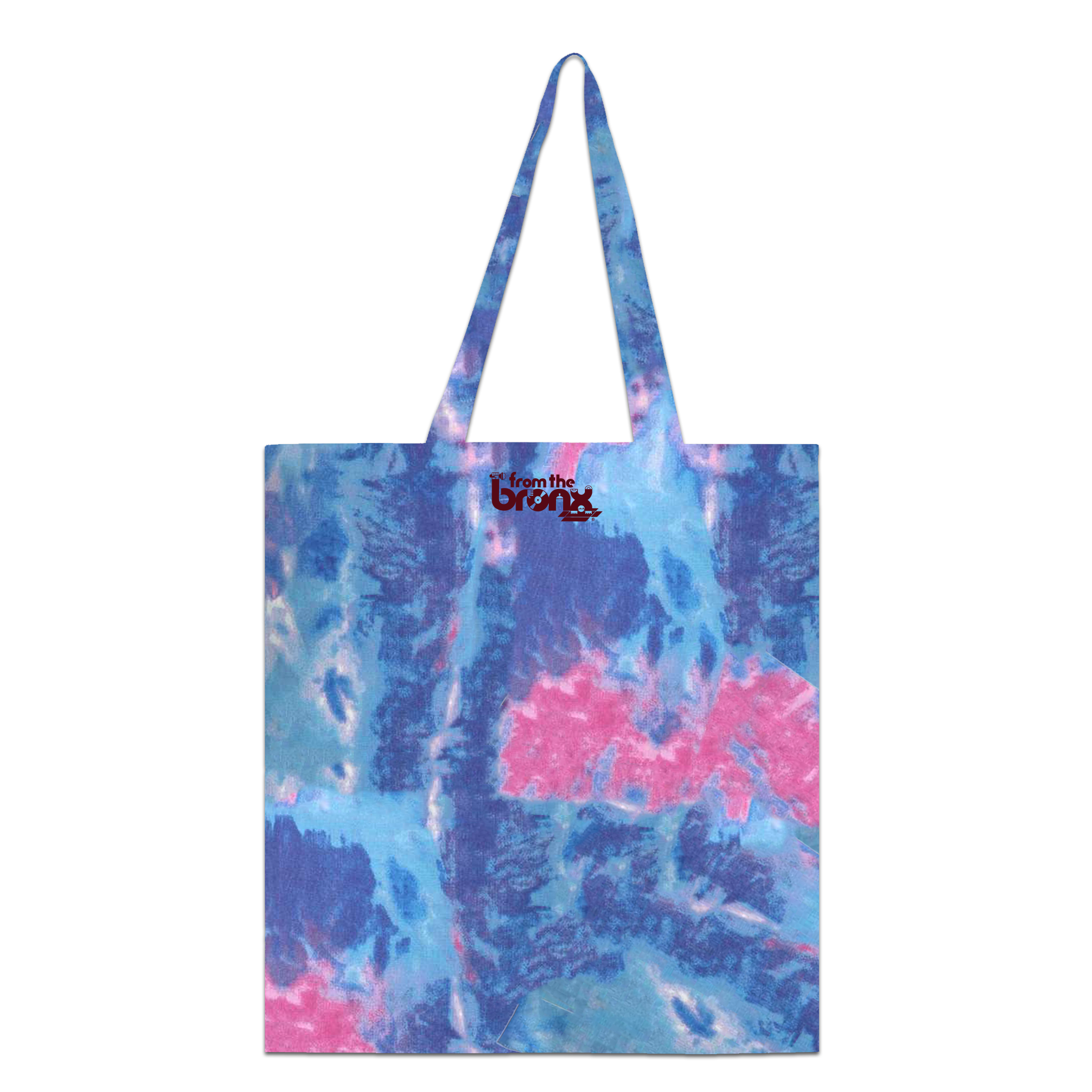 Bronx Girl Summer '25 Anime Edition Tote Back in Blue/Pink Tie Dye